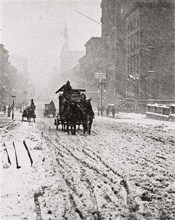 ALFRED STIEGLITZ (1864-1946) Winter, Fifth Avenue. 1893; printed circa 1983.                                                                     